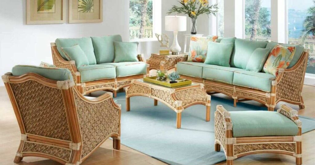 Wicker and Rattan Tables