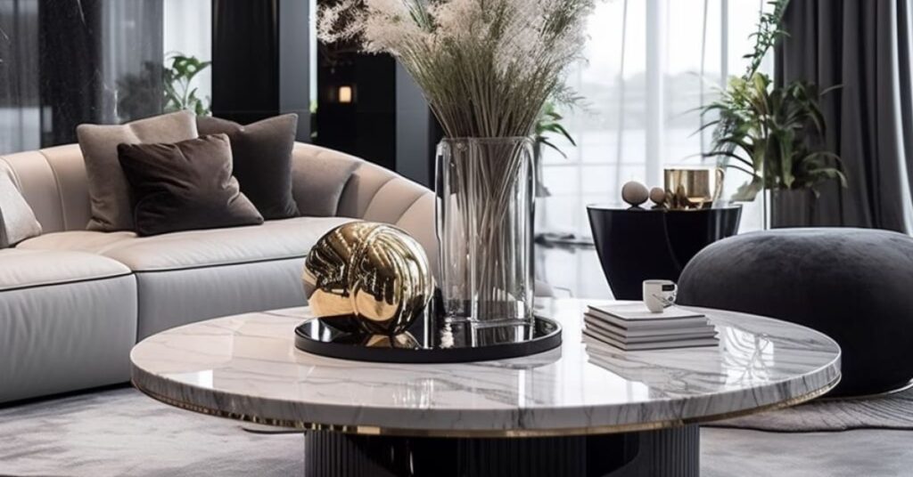 How to Decorate a Round Coffee Table