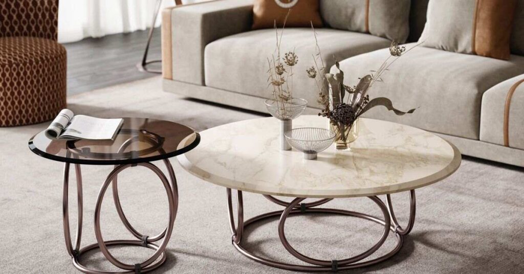 Matching an Oval Coffee Table with Furniture & Rugs