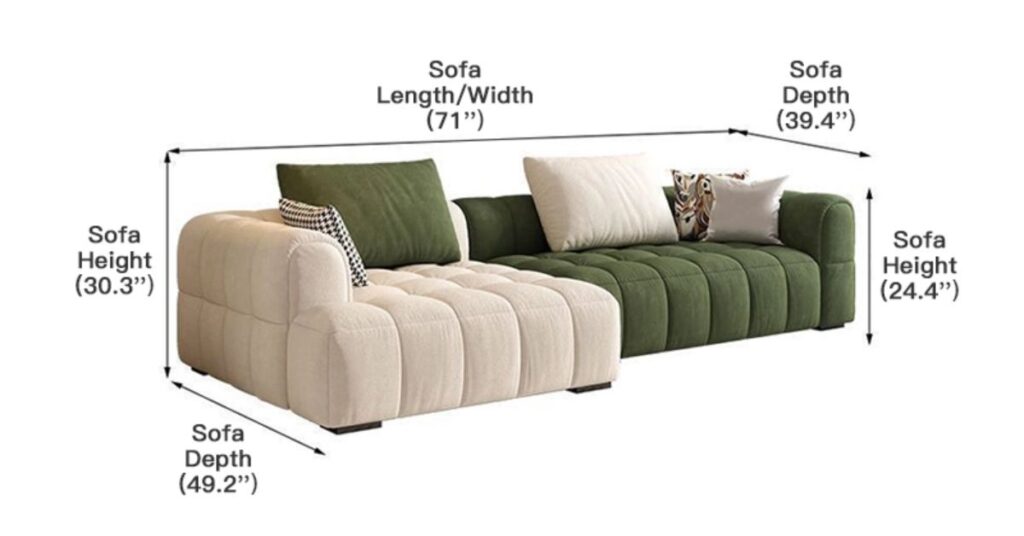Size and Dimension Guide What Fits Best With Your Sofa
