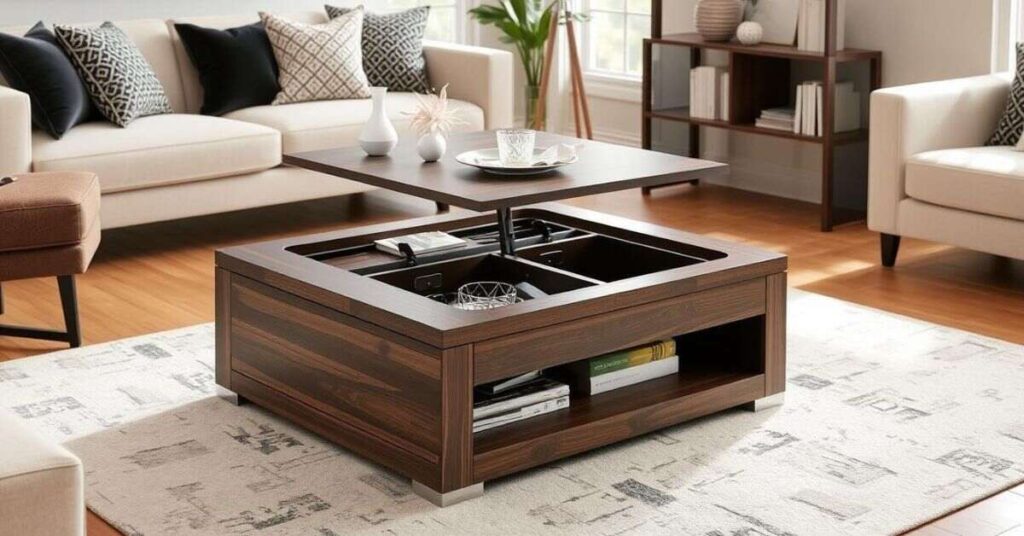 torage Options in Square Coffee Tables — Helpful or Heavy?