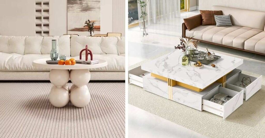 Best Materials Used in White Coffee Tables