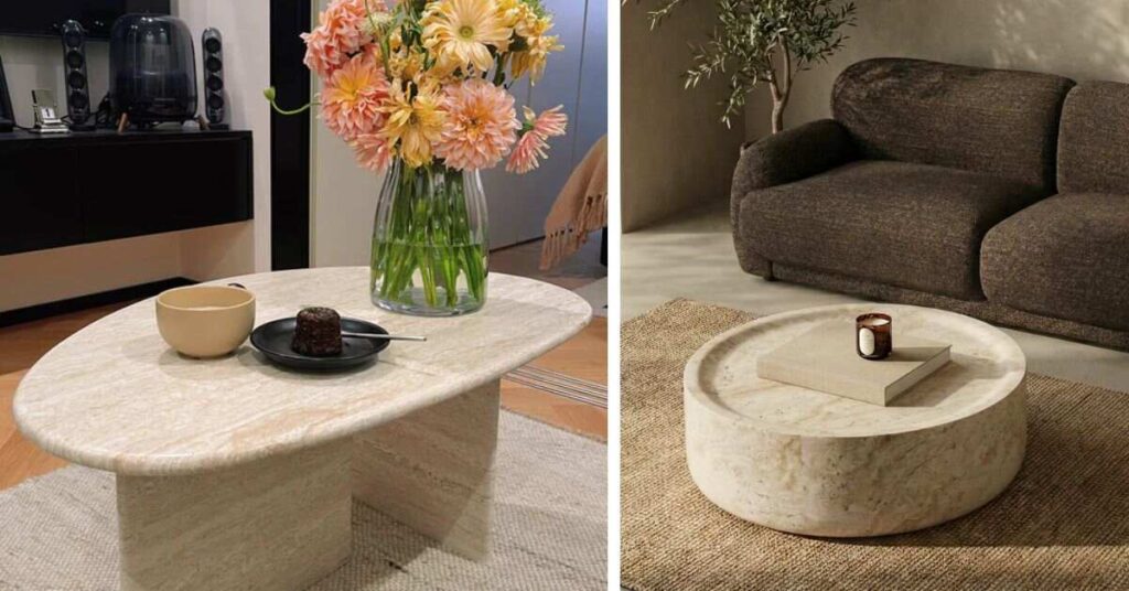 Different Types of Travertine Coffee Tables