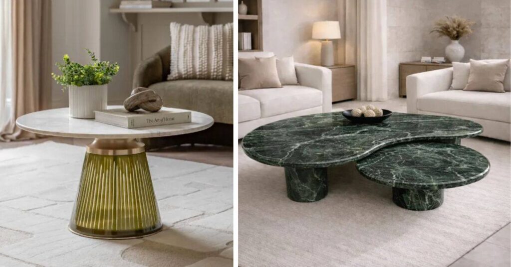 Green Marble Coffee Table vs Other Marble Coffee Tables