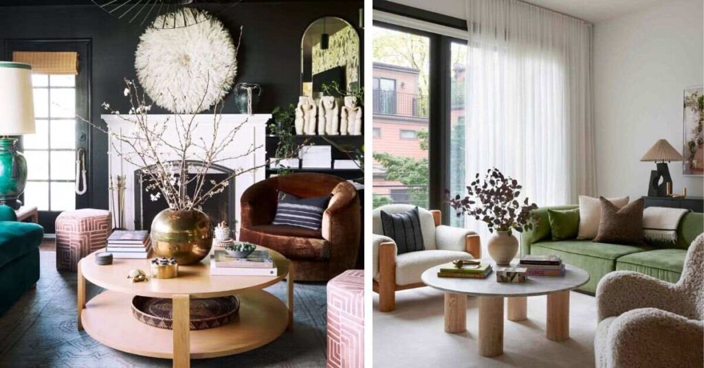 How to Style a Round Unique Coffee Table