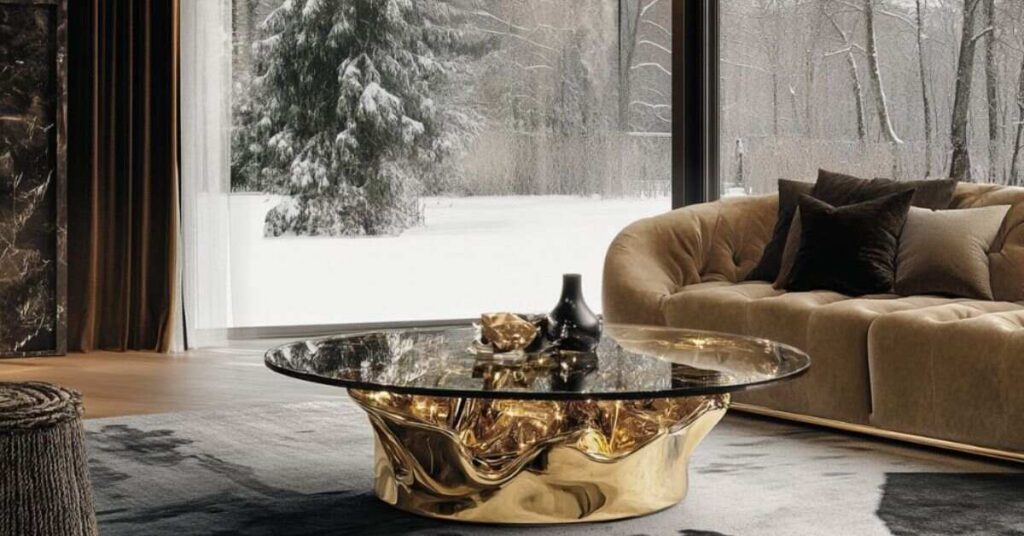 Modern Gold Coffee Table Design Ideas for Stylish Interiors