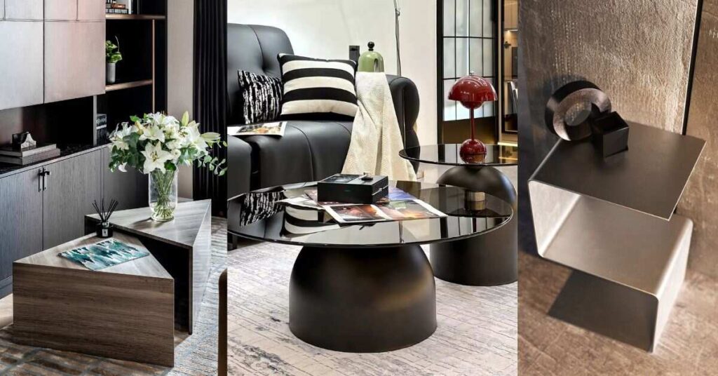 Wood, Marble, Glass and Metal