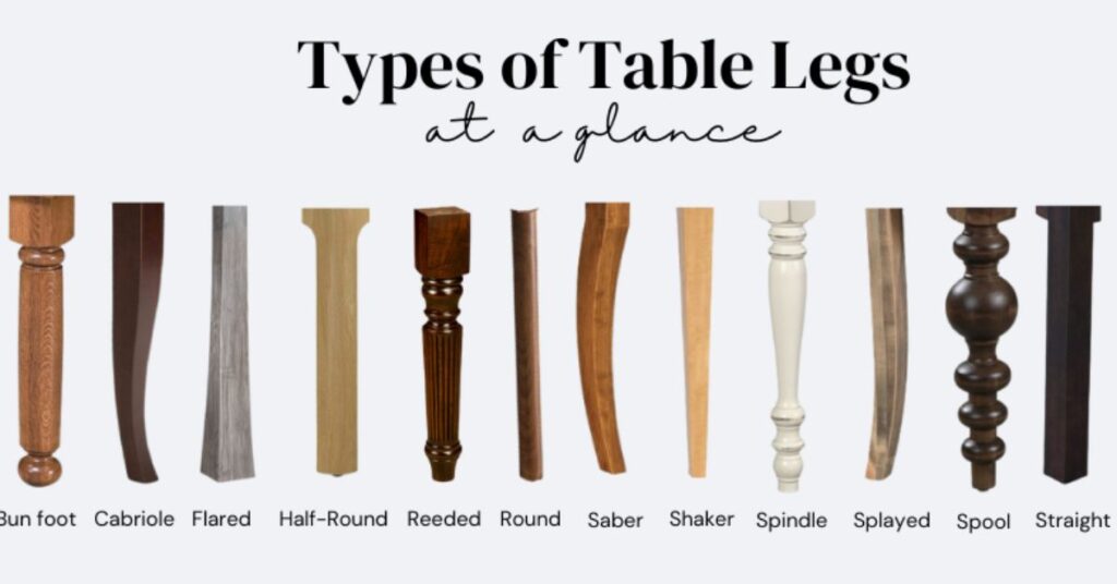 Different Types of Coffee Table Legs 