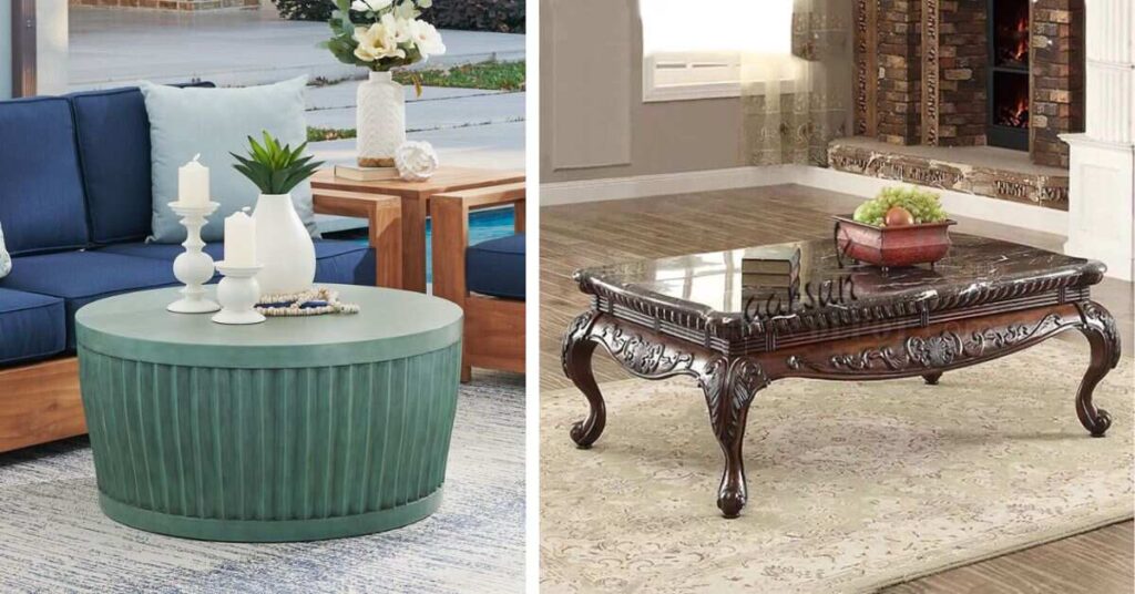 Fluted Coffee Table vs Traditional Coffee Table