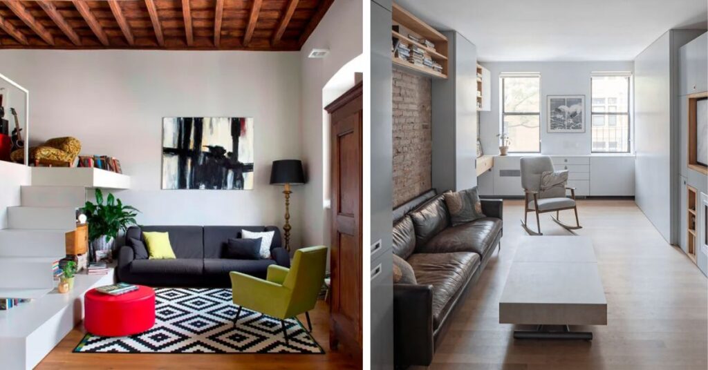 Foldable Coffee Table in a 400 Sq. Ft. Apartment