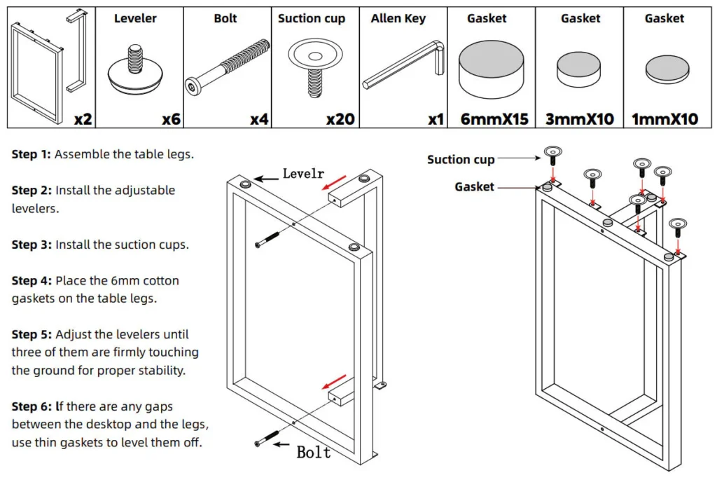 How to Install Coffee Table Legs Step by Step