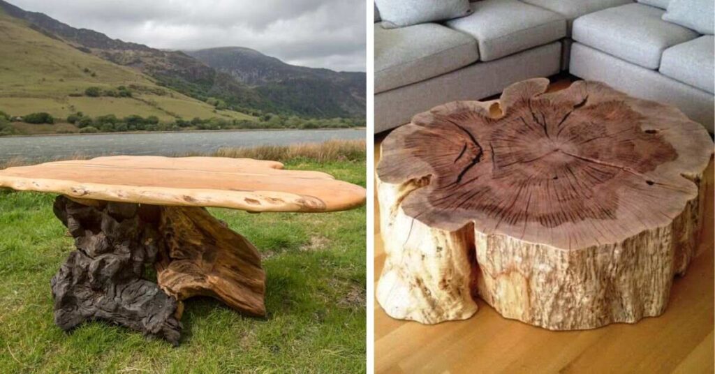 Key Features of a Tree Stump Coffee Table