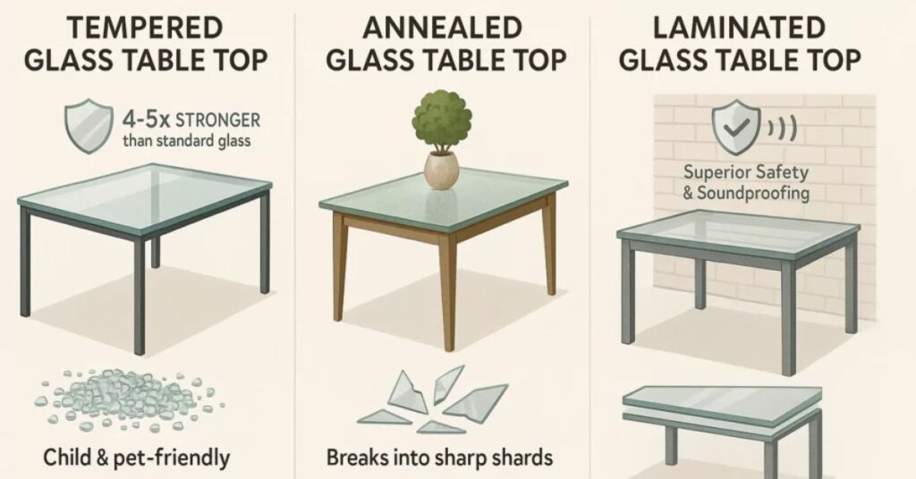Materials Used in Glass Coffee Tables