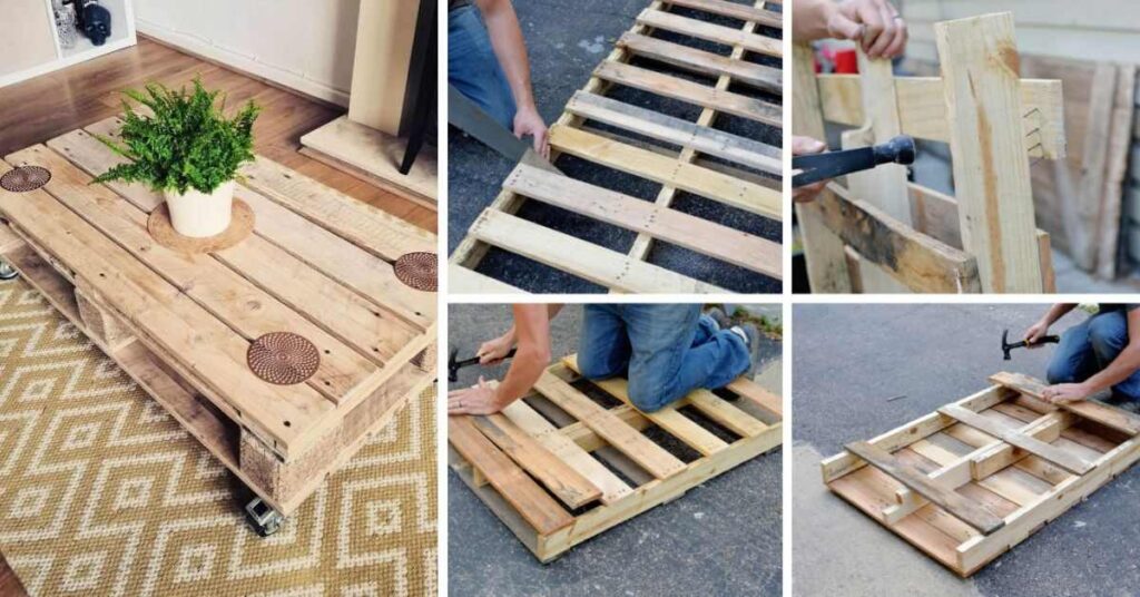 Pallet Coffee Table Building Process Step by Step