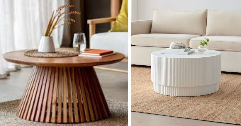 Popular Styles of Fluted Coffee Table