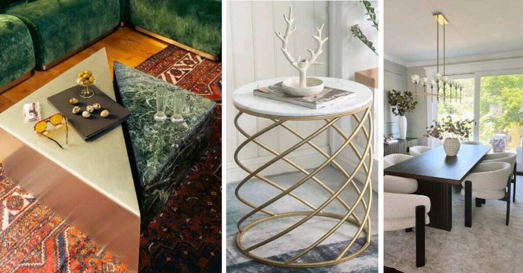 Triangle vs Round and Rectangular Coffee Tables