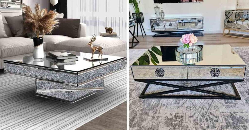 here is types of mirrored coffee table