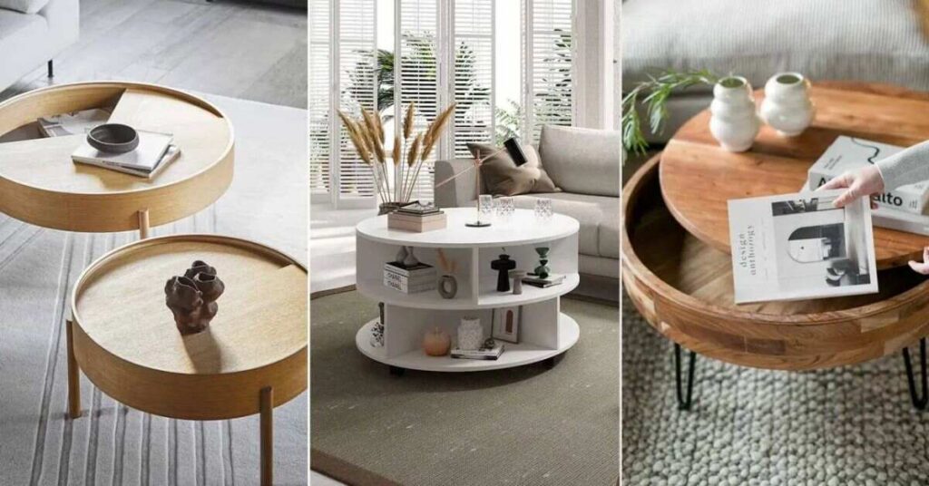Types of Round Coffee Table with Storage