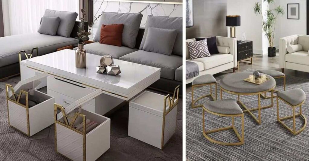 Coffee Table with Stools