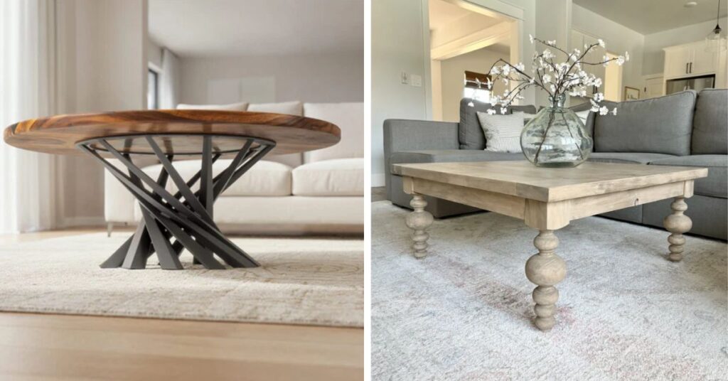 Wood vs Metal Coffee Table