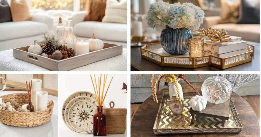 Coffee Table Tray Table Decorating Ideas