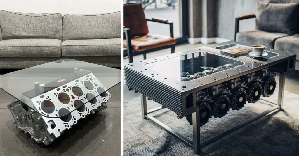  Engine Coffee Table Is Popular in Modern Homes