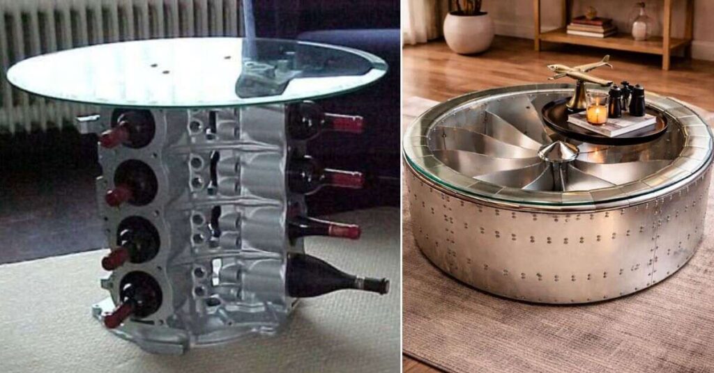  Engine Coffee Table Improves Interior Design