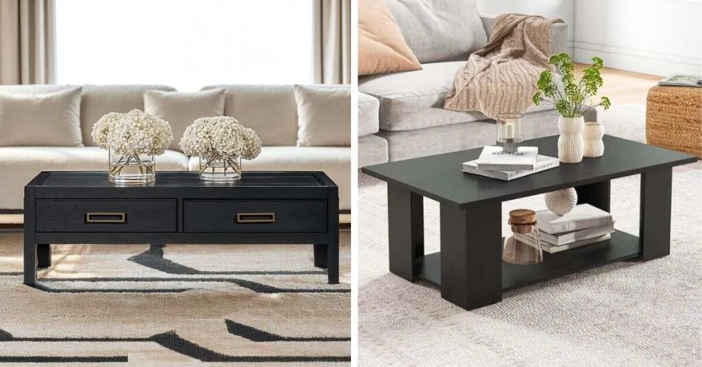 Choose the Perfect Black Wood Coffee Table