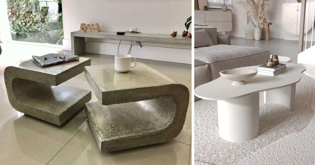 Types of Cement Coffee Table Designs