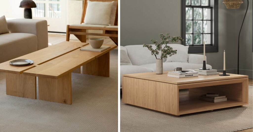 this is white oak coffee tables