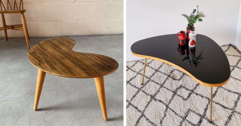what is kidney shaped coffee table