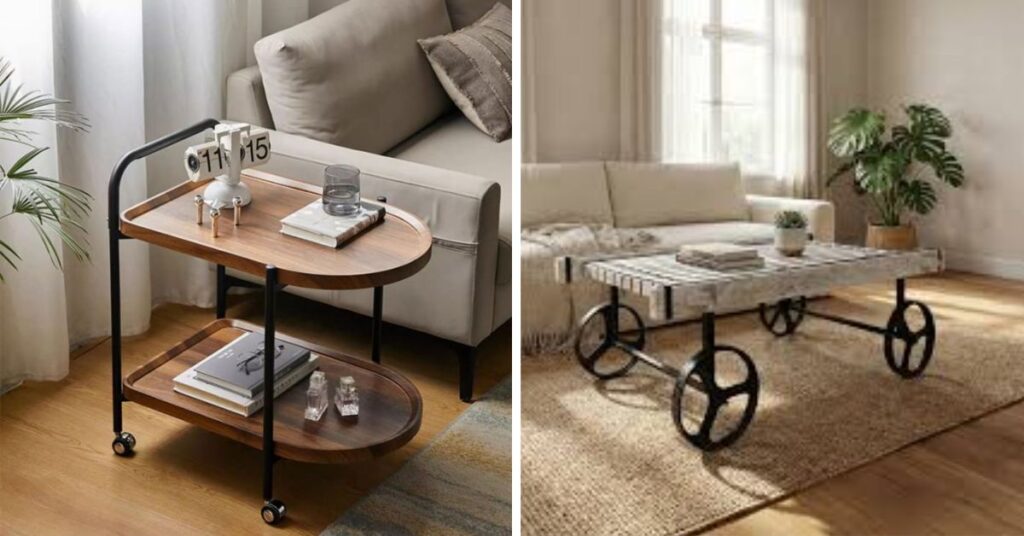 Coffee Table Wheels Are Popular in Modern Homes