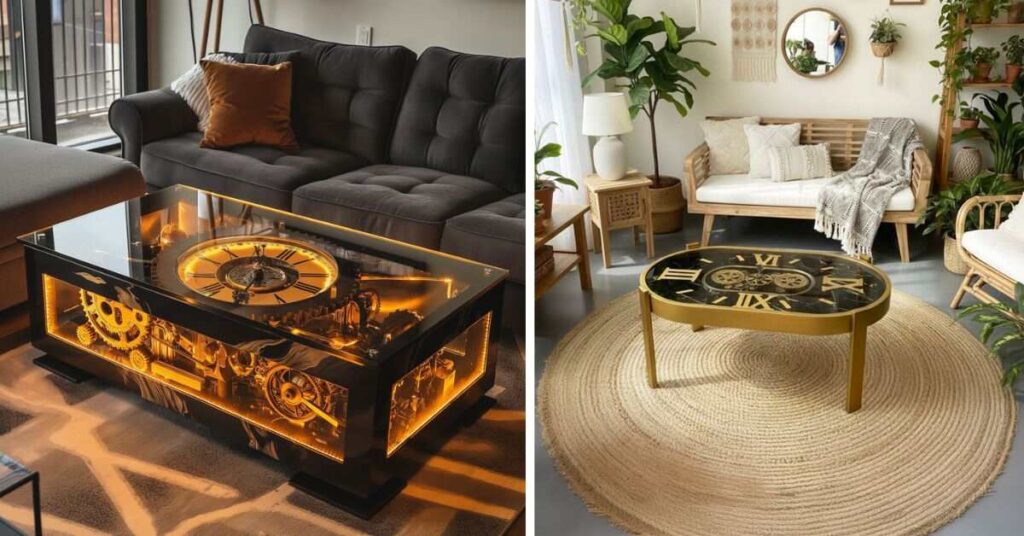 Clock Coffee Table Styles That Match Every Interior Theme