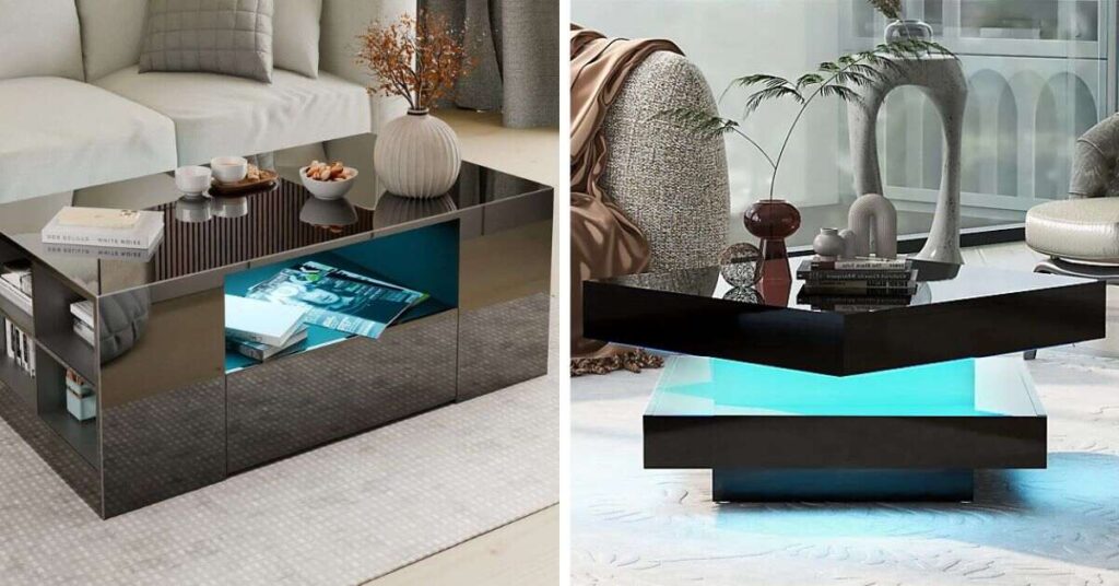 Style a Large Black Gloss Coffee Table