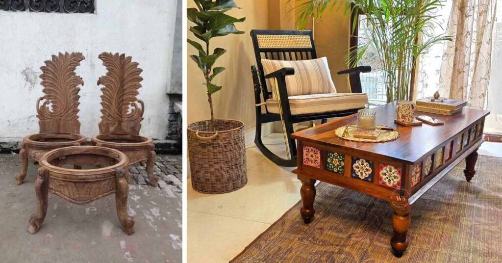 Popular Pure Sheesham Wood Coffee Table Designs