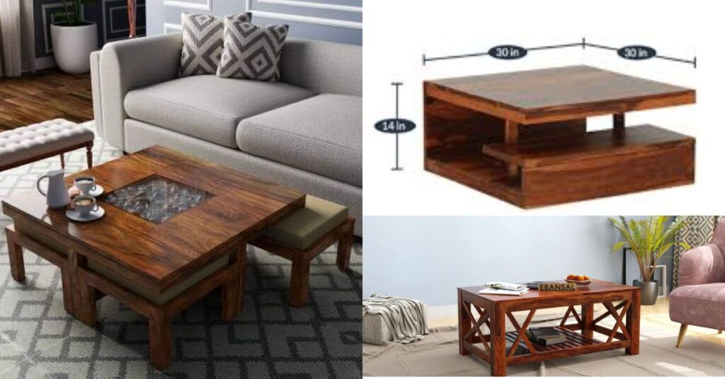 Sheesham Wood Coffee Table Sizes and Shapes