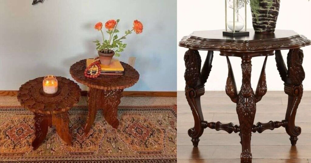 Antique Wooden Vintage Coffee Table Designs