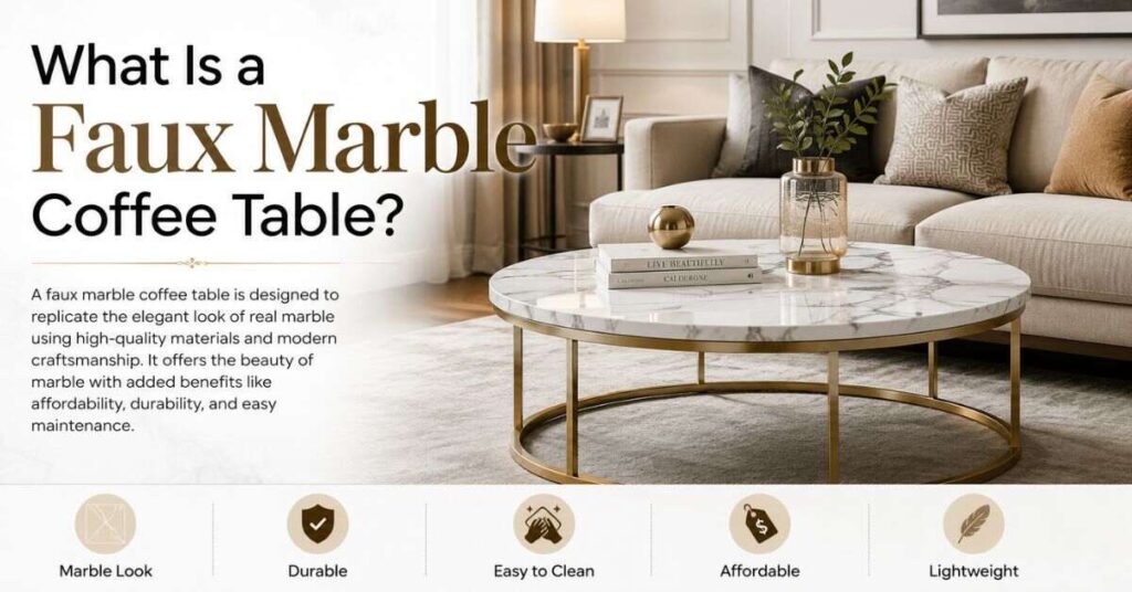What Is a Faux Marble Coffee Table?