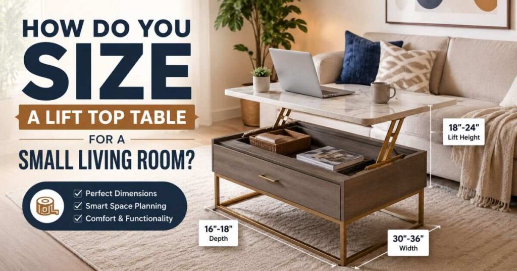 How Do You Size a Lift Top Table for a Small Living Room?