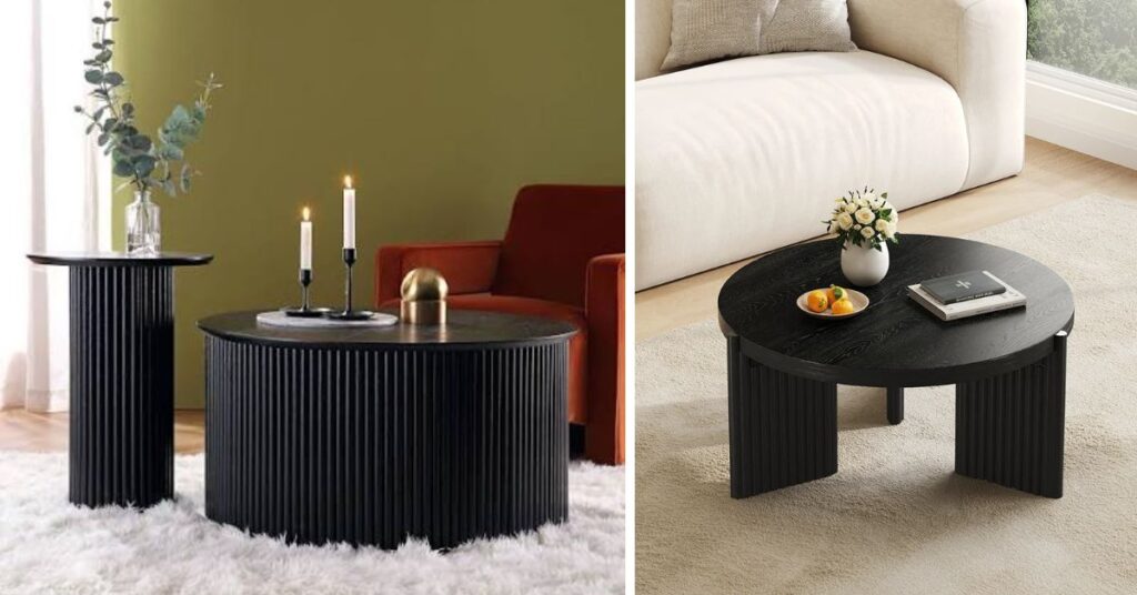 What Is a Black Fluted Coffee Table