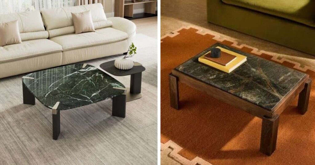 What Is a Dark Green Marble Coffee Table?