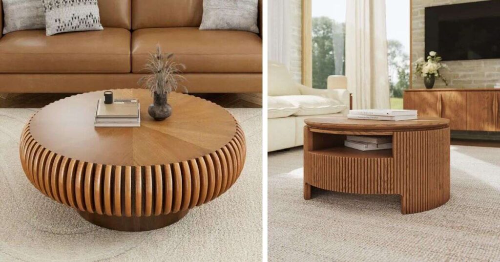What Is a Round Fluted Coffee Table?