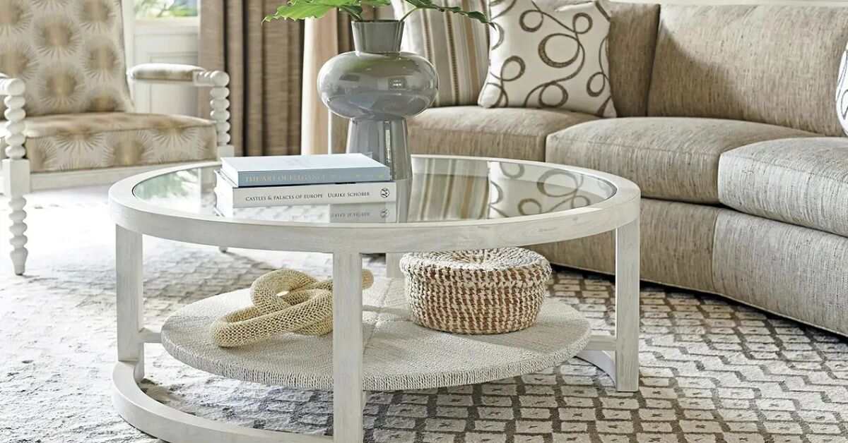 Round Coffee Table with Storage
