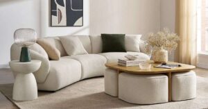Coffee Table with Stools