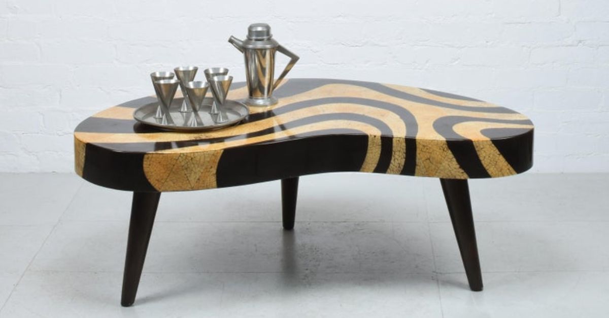 Kidney Shaped Coffee Table