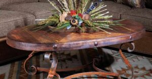 Oval Wood Coffee Table