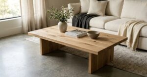 white oak coffee table