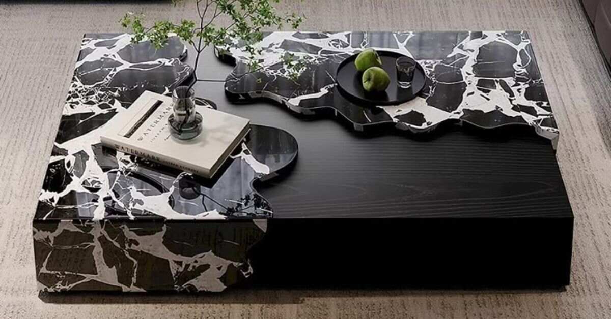 Black Square Coffee Table