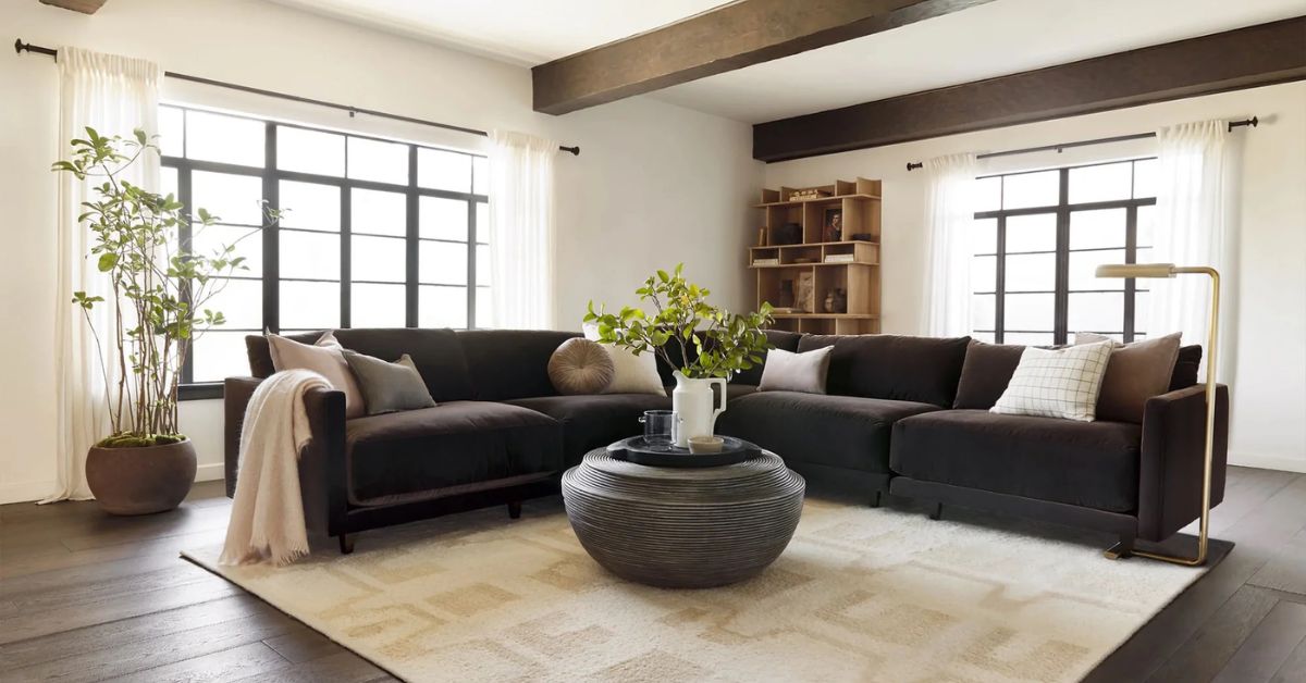 Black Fluted Coffee Table