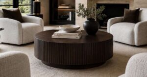 Round Fluted Coffee Tables